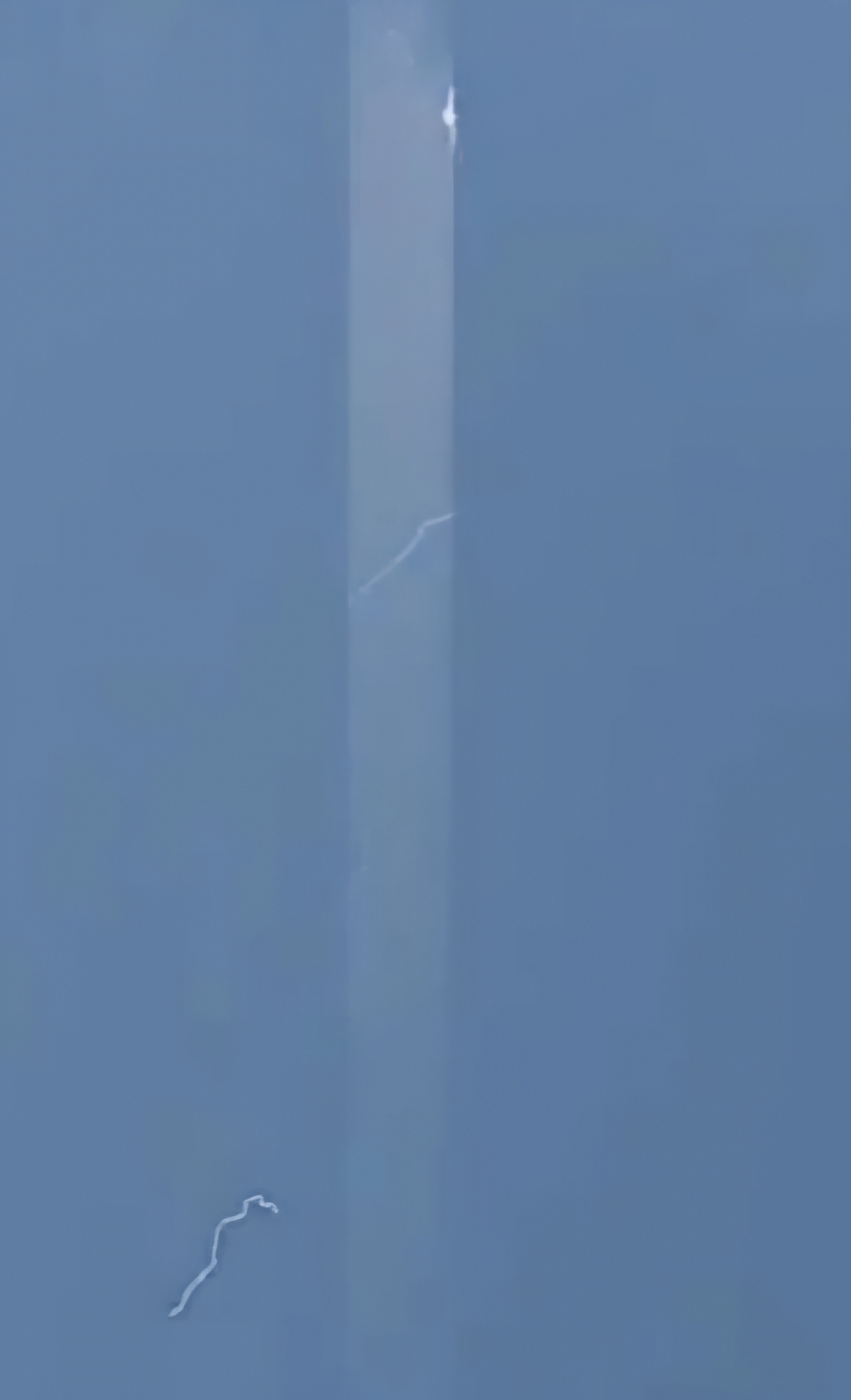 Lightning. Video slowed down 100 times - My, Lightning, Vertical video, Video, Soundless, Longpost, GIF