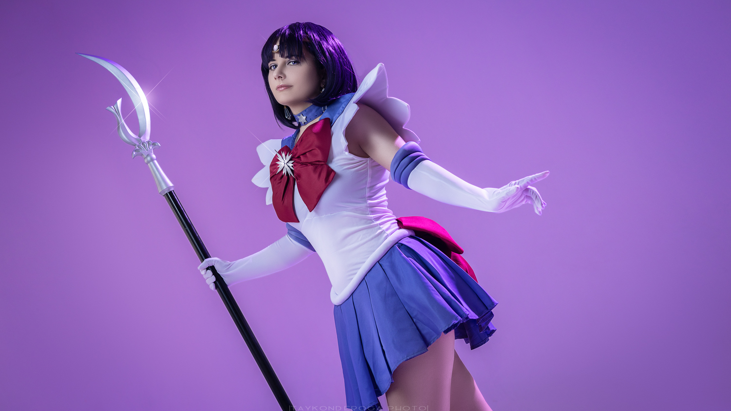 A little more Sailor Saturn - My, Girls, The photo, Cosplay, Sailor Moon, Cosplayers, Sailor Saturn, Anime, Longpost