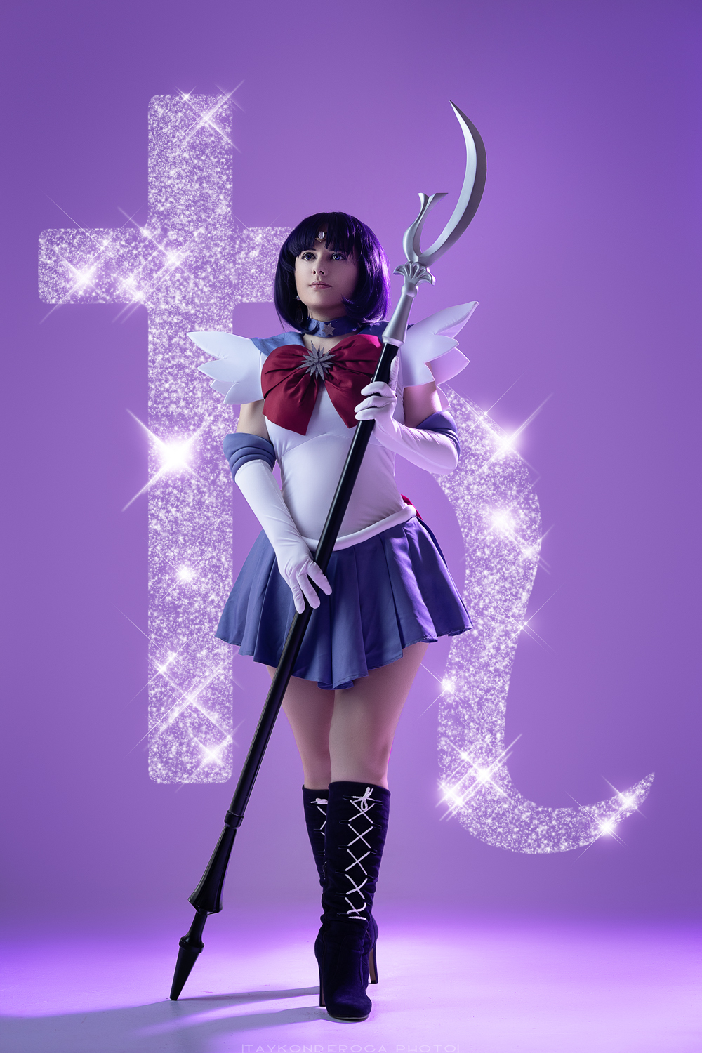 A little more Sailor Saturn - My, Girls, The photo, Cosplay, Sailor Moon, Cosplayers, Sailor Saturn, Anime, Longpost