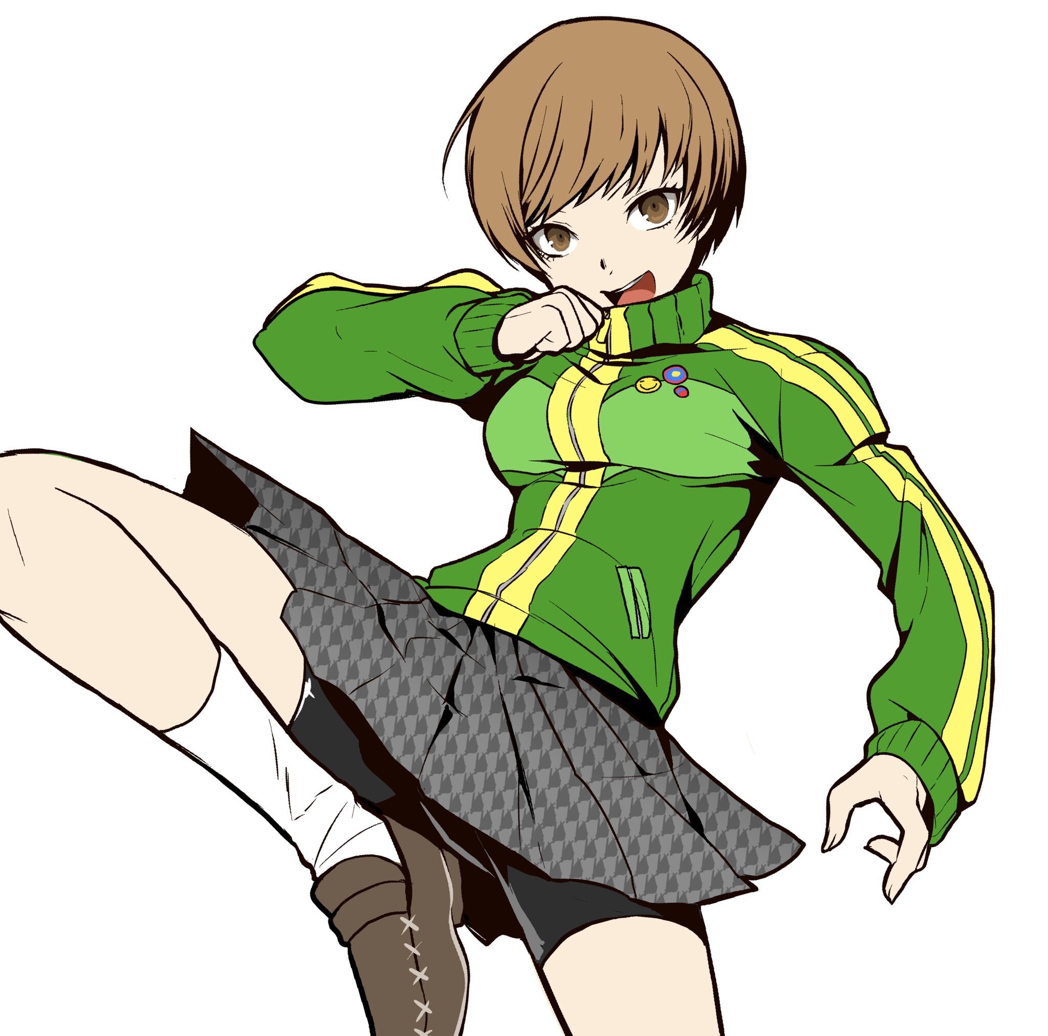 Detectives - Art, Anime, Anime art, Persona, Persona 4, Chie Satonaka, Games, Game art, Amagi Yukiko, Longpost