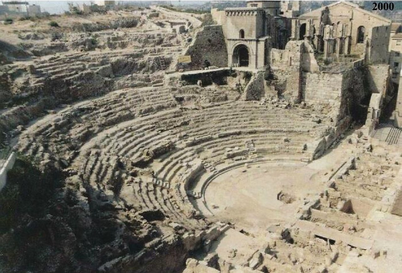 Roman theatre at New Carthage (modern Cartagena, Spain) in ... - Archeology, Architecture, Ancient Rome, Amphitheatre, History (science), The Roman Empire, Market, Urban environment, Telegram (link), Longpost, It Was-It Was