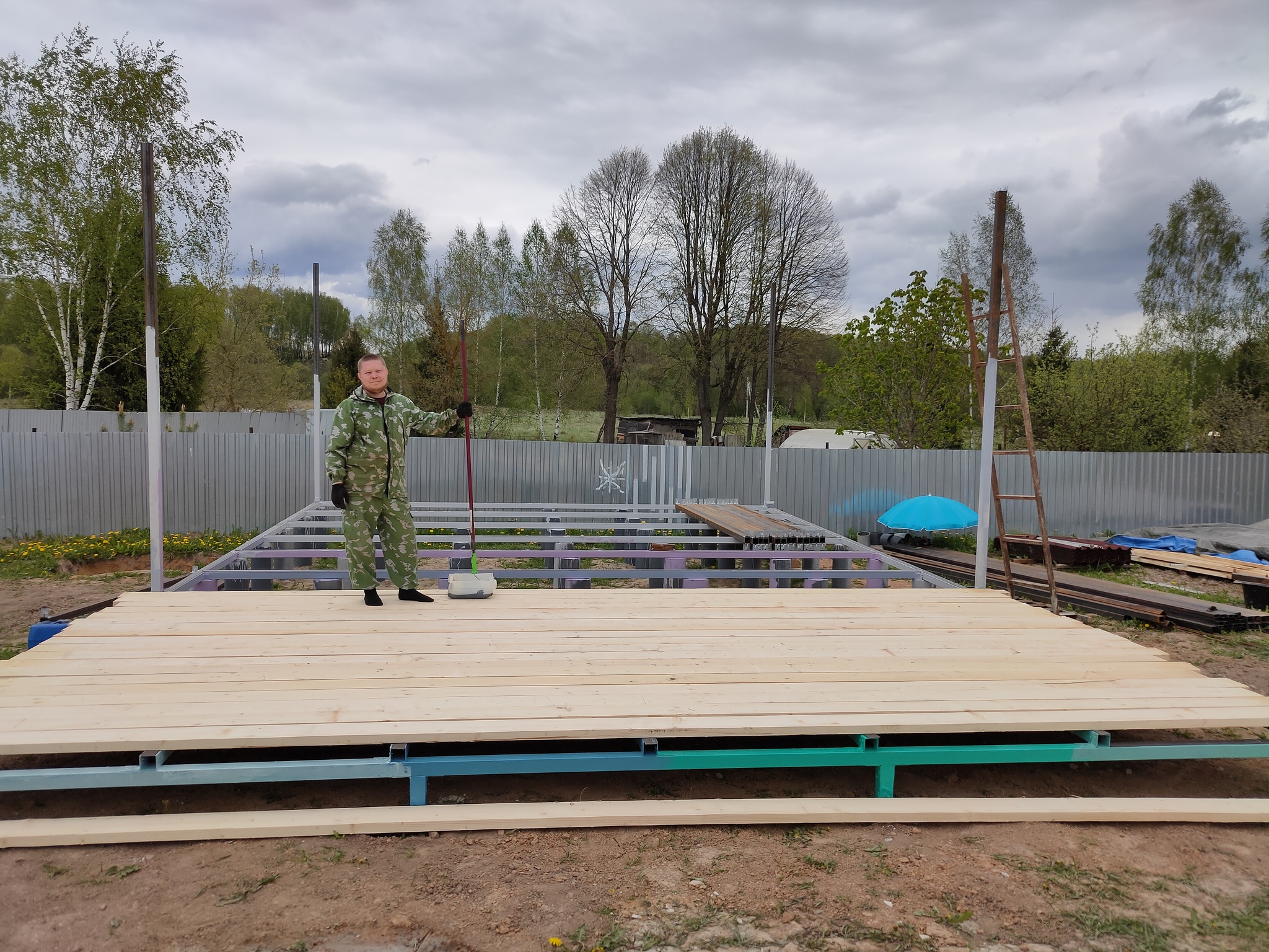 In the beginning there was clay... And snow - My, House, Home construction, Building, Dacha, Experience, Longpost