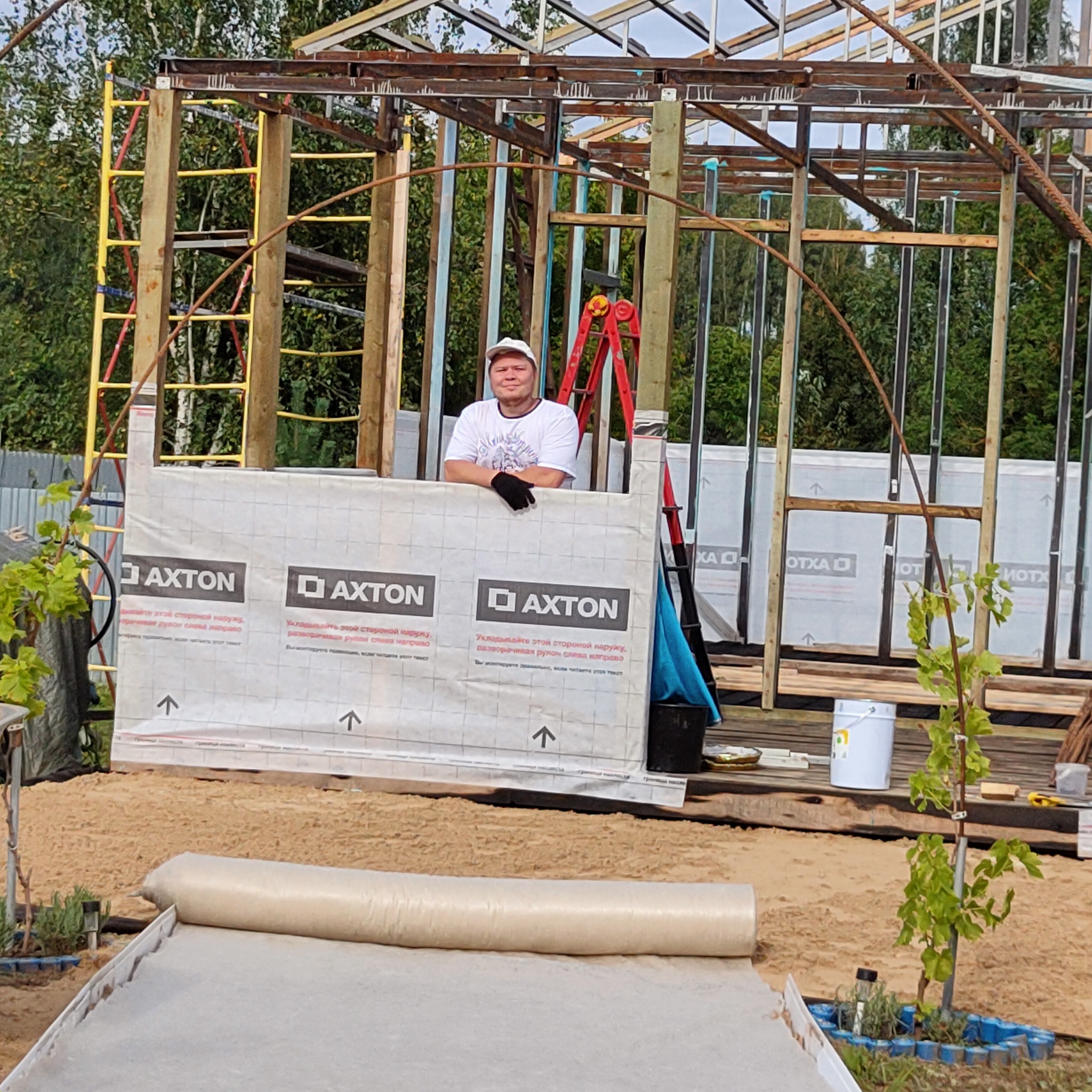 In the beginning there was clay... And snow - My, House, Home construction, Building, Dacha, Experience, Longpost