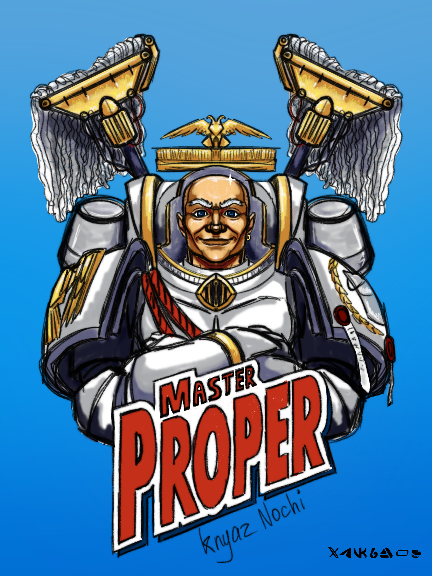 Master Proper - My, Warhammer, Telegram (link), Warhammer 40k, Wh Art, Wh humor