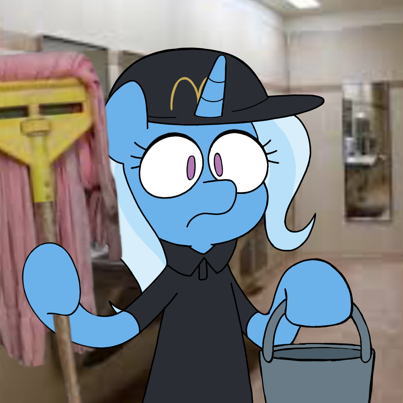 Can I have another mop? - My little pony, Trixie