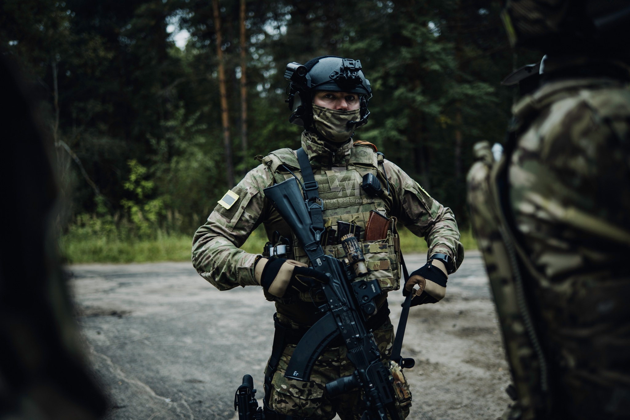 Backstage from the filming of the movie - My, The photo, Photographer, Military, Machine, Kalashnikov assault rifle, Airsoft