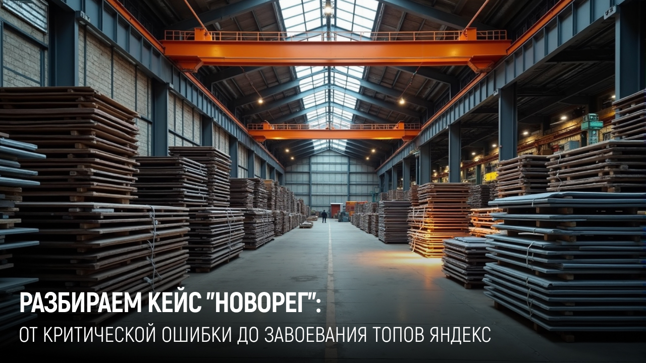 Novoreg: Case on SEO promotion from failure to triumph - the topic is rolled metal - Marketing, Site, Promotion, Telegram (link), VKontakte (link), YouTube (link), Longpost