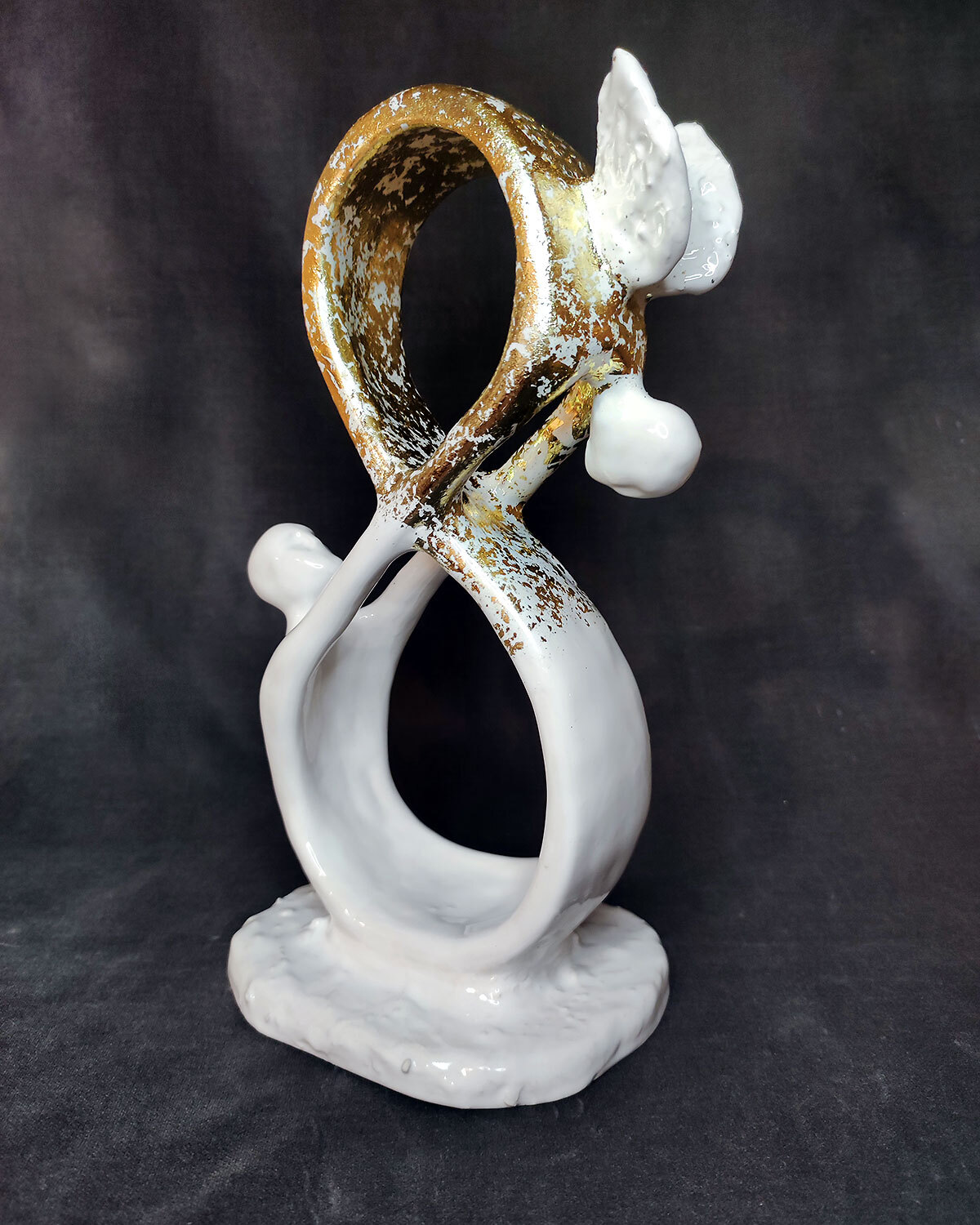 Life and Infinity - My, Лепка, Handmade, With your own hands, Ceramics, Needlework with process, Infinity, Angel, Clay, Video, Vertical video, Longpost