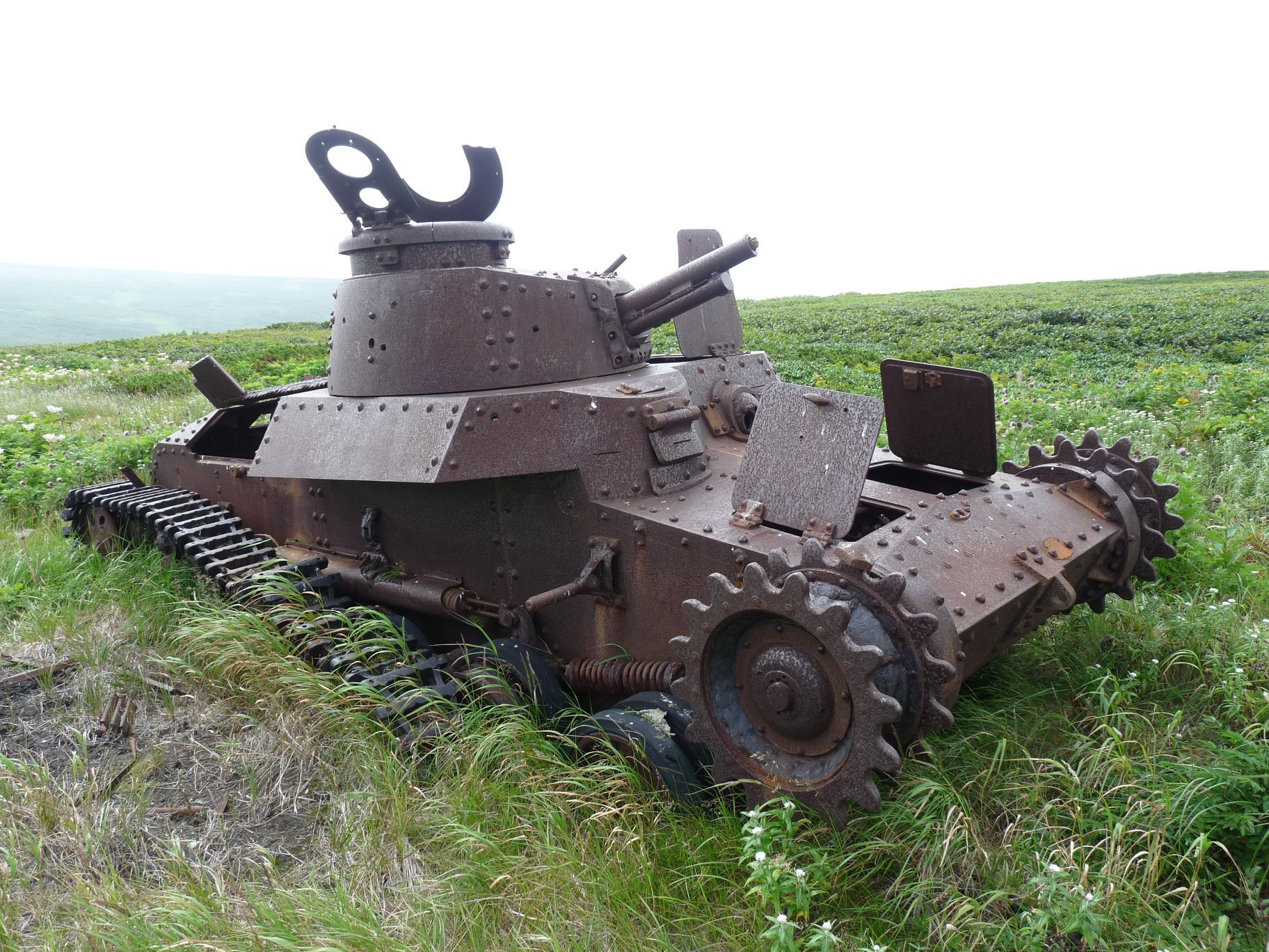 Counterattack by the Japanese 11th Tank Regiment on August 18, 1945. Shumshu Island - Military history, The Second World War, Tanks, Military equipment, Kurile Islands, Armament, The soldiers, the USSR, Japan, Soviet-Japanese War, Longpost