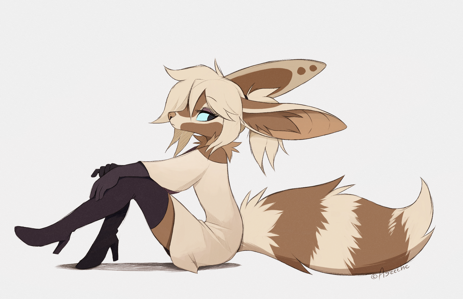 Melody - Фурри, Антро, Арт, Furry fennec, Furry Fox, Aseethe