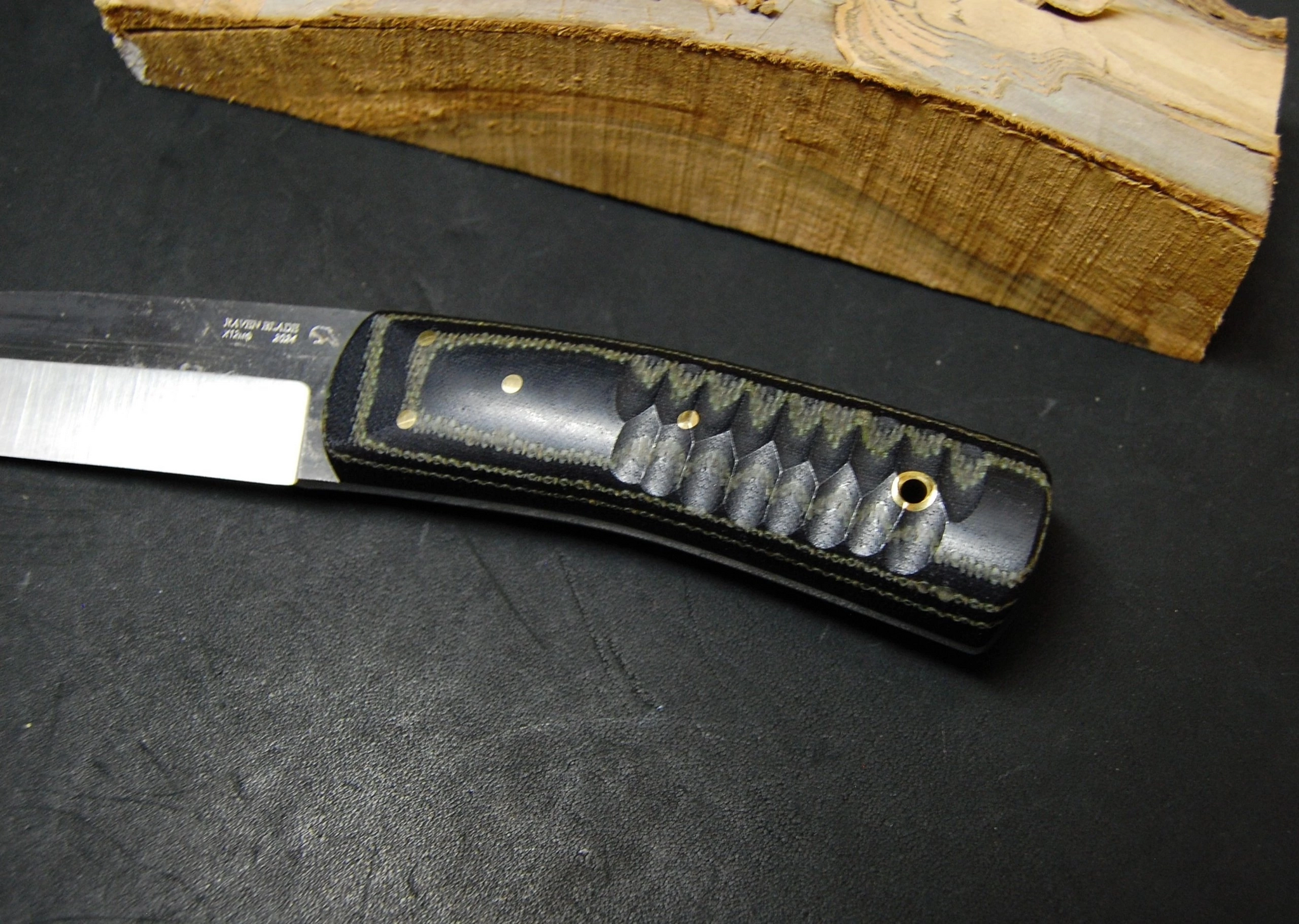 Camping knife - My, Knife, Handmade, Needlework without process, Longpost