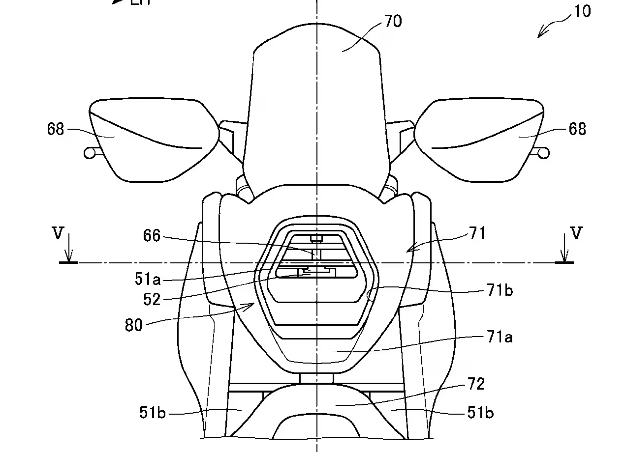 Honda effectively holes headlight - My, Moto, Cooling, Headlights, Duct, Patent, Honda, Longpost