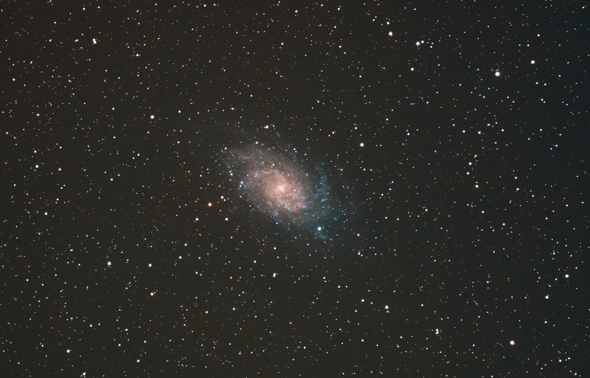 Galaxy M33 in the constellation Triangulum - My, Galaxy, Astronomy, Astrophoto, Space, Messier Catalogue, Night shooting, Stars