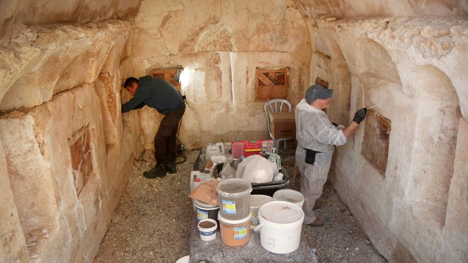 1,700-year-old tombs with rare Greek paintings to be opened in Israel - Israel, Archaeological finds, Archeology, Ancient artifacts, Tombs, Antiquity, Video, Youtube, Longpost