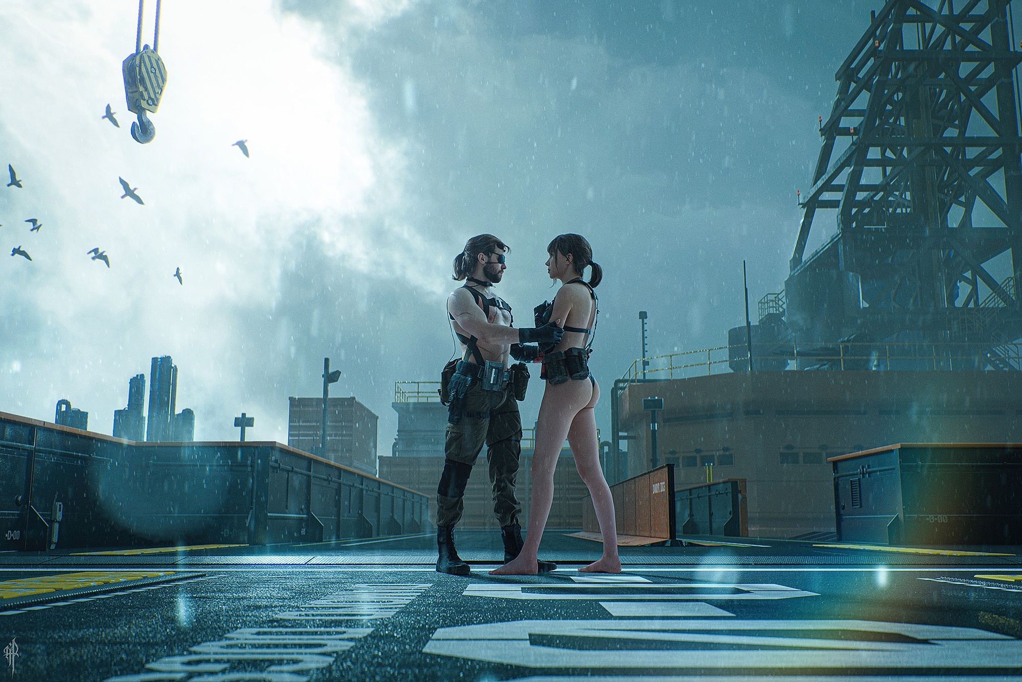 Metal Gear Solid | Venom Snake & Quiet - Cosplay, Metal gear solid, Venom Snake, Quiet, Computer games, The photo, VKontakte (link), Longpost