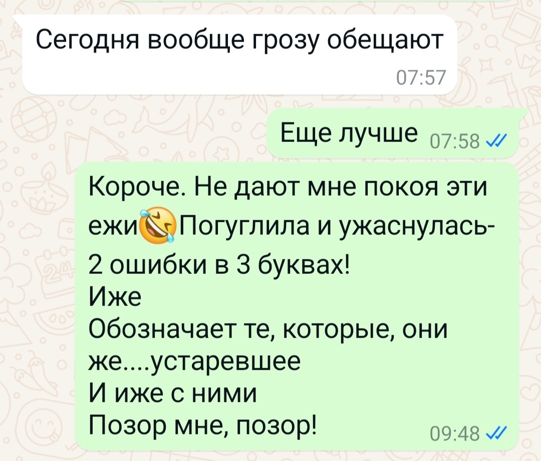 И ежи с ними - Моё, Русский язык, Безграмотность, Юмор, Переписка, Скриншот