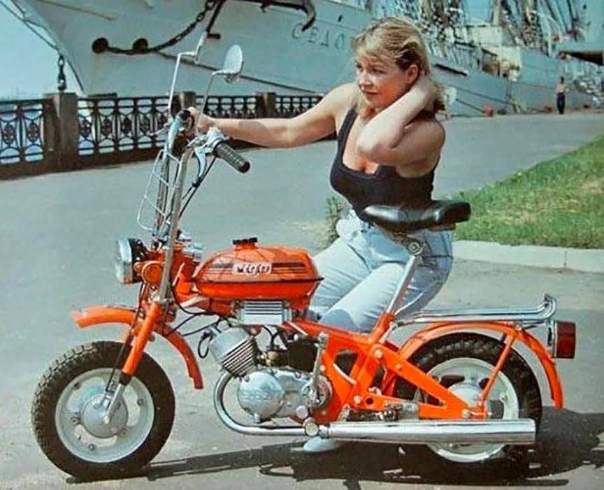 Childhood dream - the USSR, Youth, Youth, Nostalgia, Girls, Moped, Moto, The photo, Old photo, Summer, 80-е, Telegram (link)