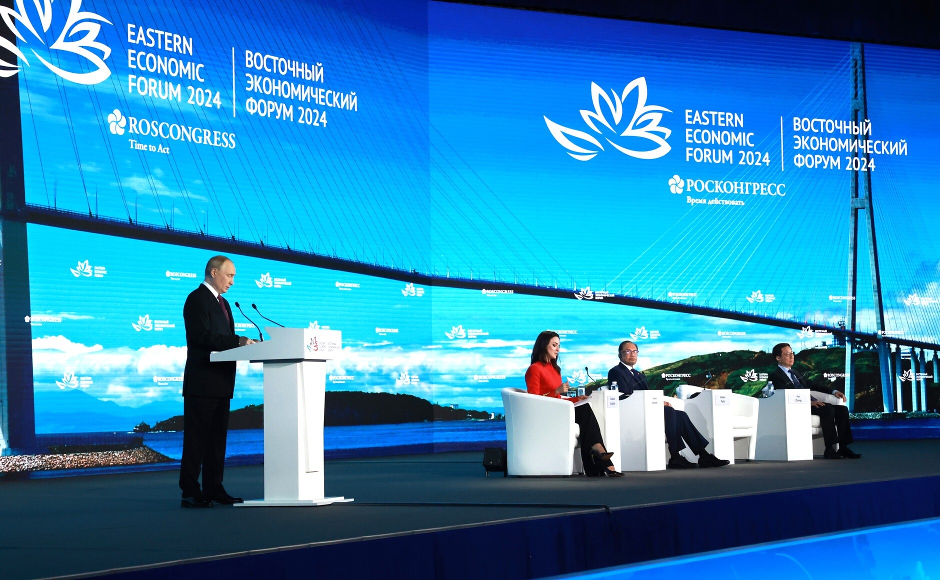 Vladimir Putin's speech at the plenary session. Speech by the President of Russia at the plenary session of the EEF-2024 - news, Politics, Russia, Дальний Восток, Vladivostok, Kurile Islands, Primorsky Krai, Khabarovsk region, Vladimir Putin, Economy, Sevmor Way, Development, Transport, Energy, Industry, Investments, China, Kremlinru, Arctic, Video, Video VK, Longpost, Vef