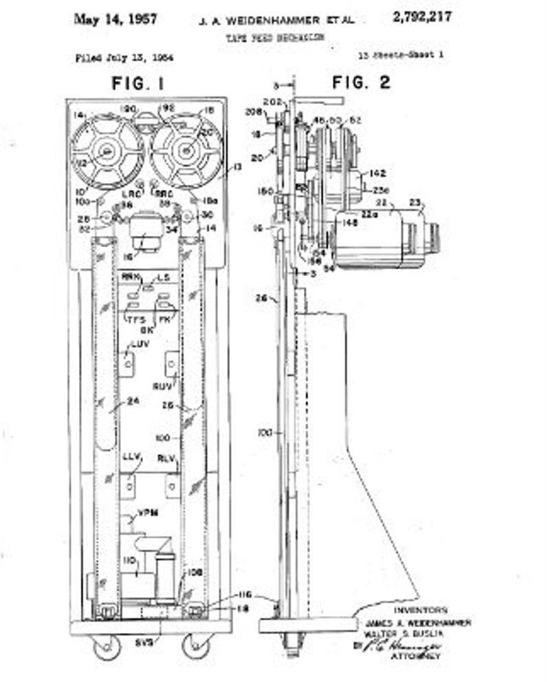 1951: Tape storage device developed - Technologies, IT, Rarity, Inventions, Innovations, Engineer, Electronics, History, Computer hardware, Computer, Longpost