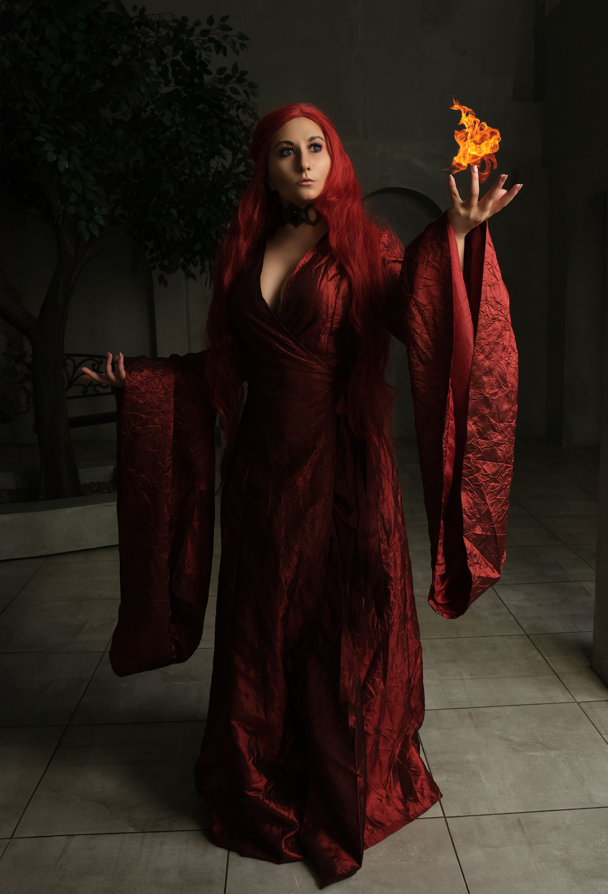 Melisandre || Game of Thrones - My, Girls, The photo, Cosplay, Professional shooting, Cosplayers, Game of Thrones, Melisandre, Longpost