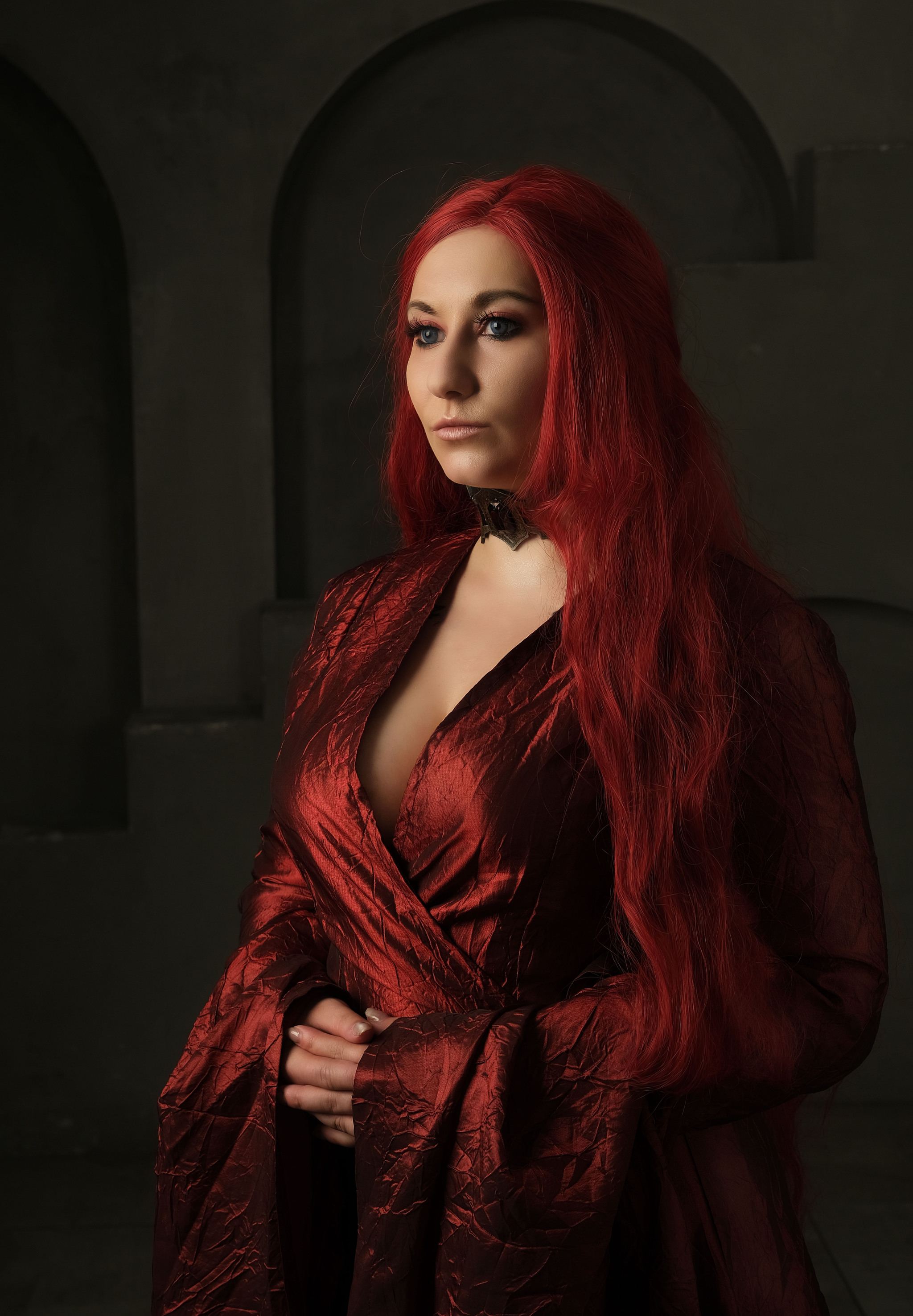 Melisandre || Game of Thrones - My, Girls, The photo, Cosplay, Professional shooting, Cosplayers, Game of Thrones, Melisandre, Longpost