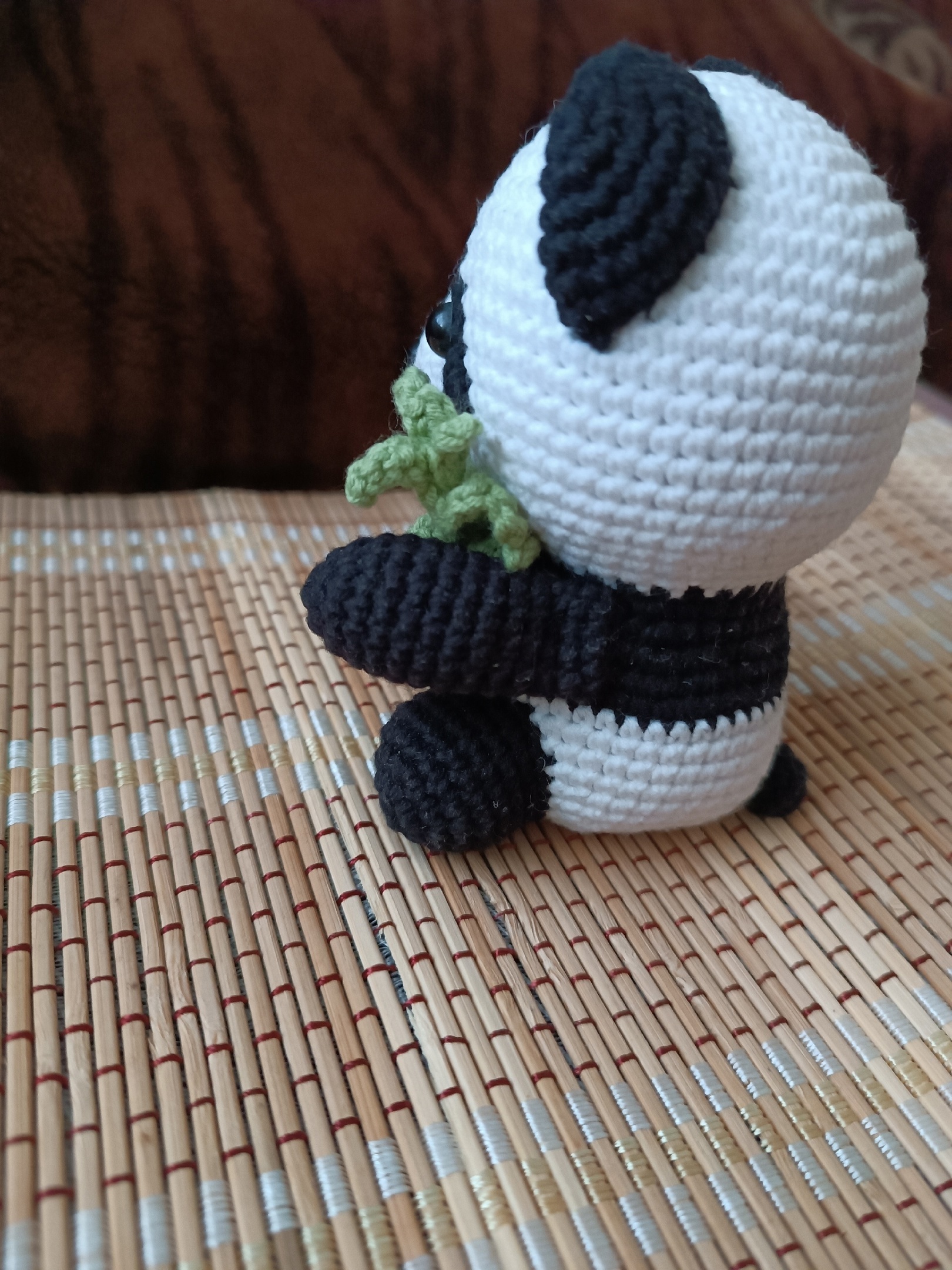 Panda) - My, Crochet, Knitted toys, Amigurumi, Knitting, Needlework without process, Panda, Longpost