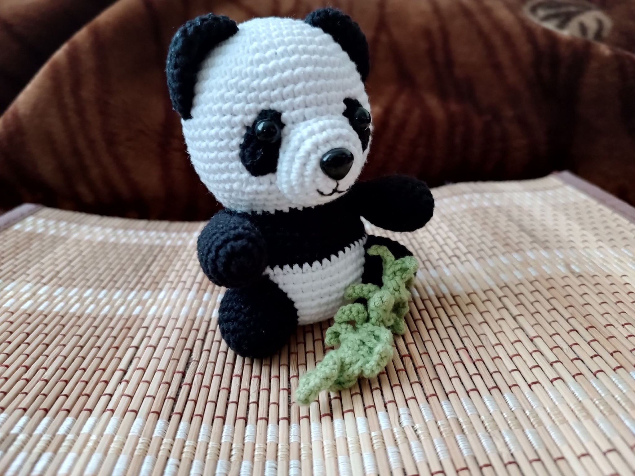 Panda) - My, Crochet, Knitted toys, Amigurumi, Knitting, Needlework without process, Panda, Longpost