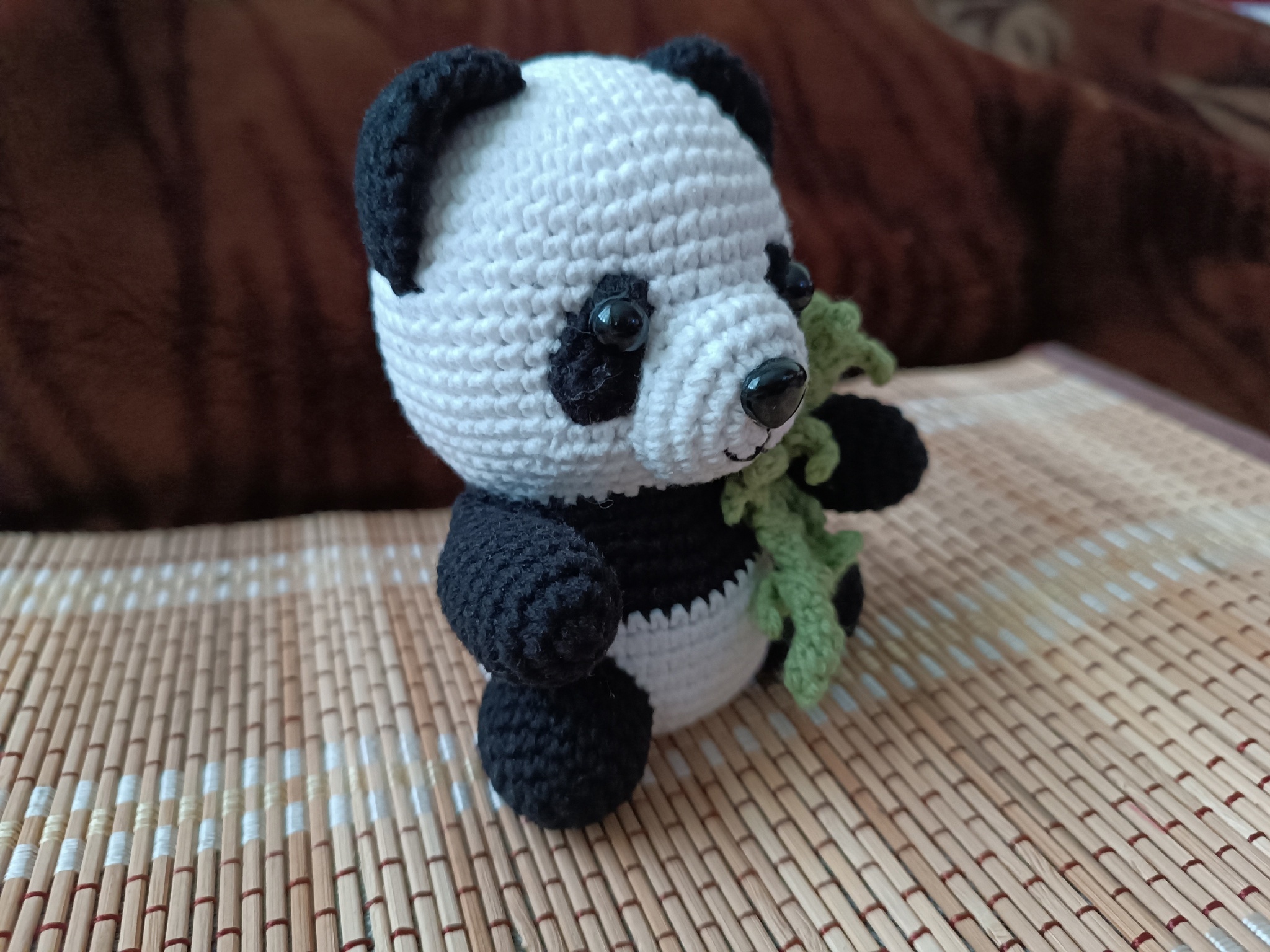 Panda) - My, Crochet, Knitted toys, Amigurumi, Knitting, Needlework without process, Panda, Longpost