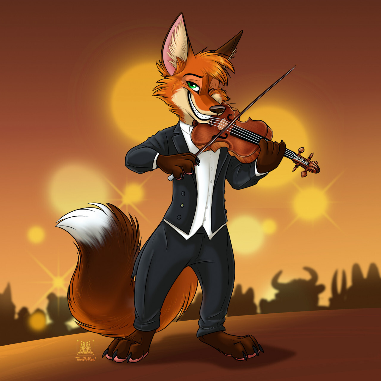 Vozzy Fox, Musician Composer - Furry art, Furry fox, Furry, Music, Composer, Art, Longpost