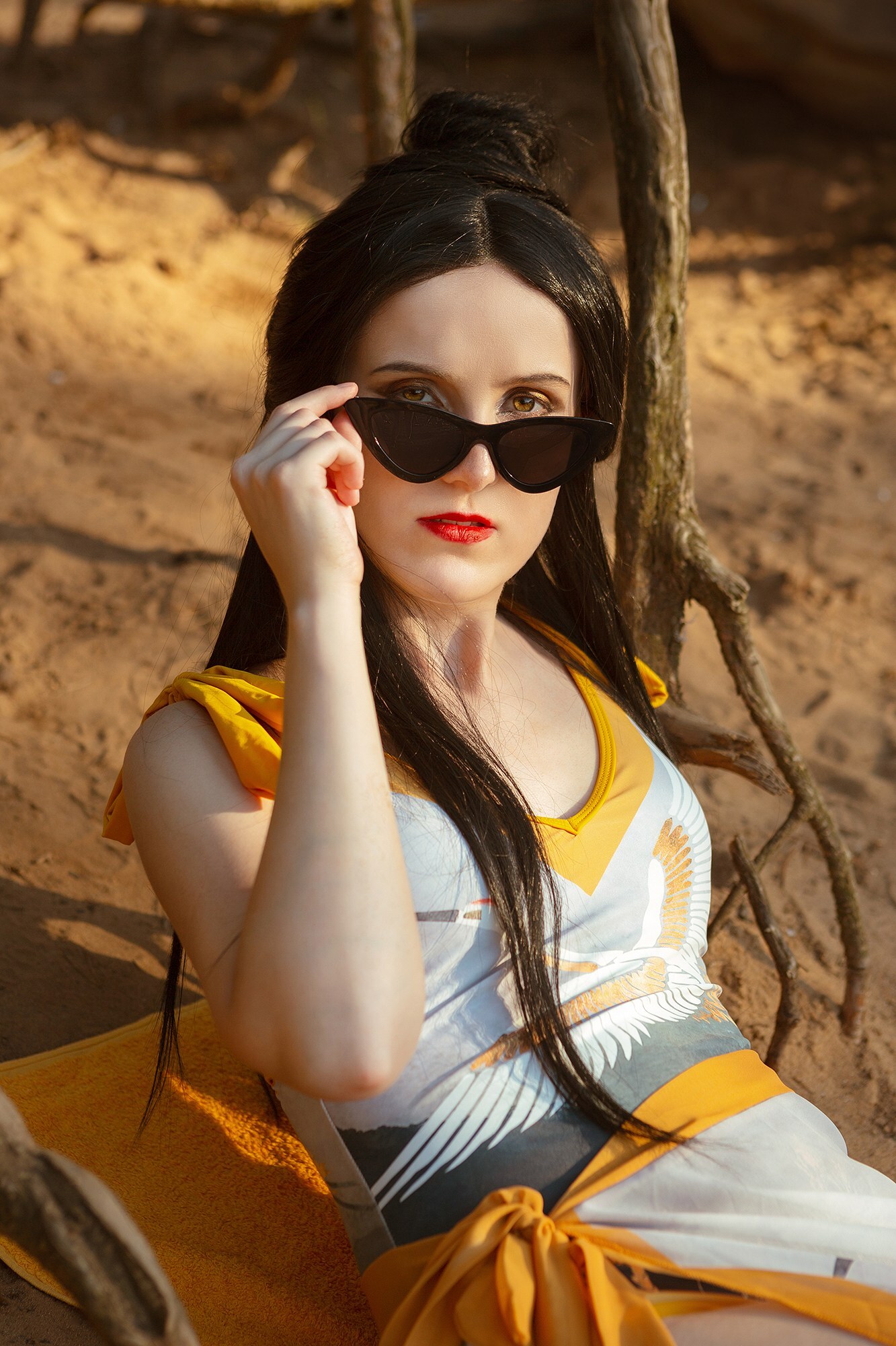 Beach AU! Lingwen - My, Cosplay, Cosplayers, Blessing of the Celestials, PHOTOSESSION, Beach, Beach season, Vacation, Swimsuit, Longpost, The photo