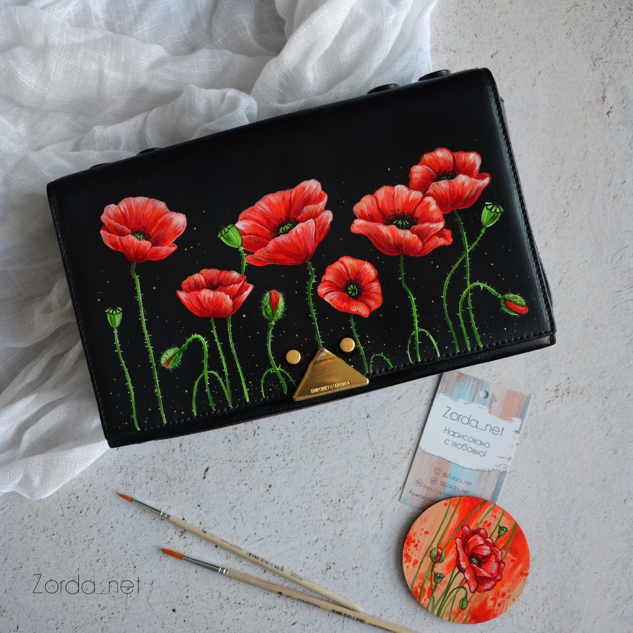 My Friday. Painting on skin - My, Leather, Handmade, Customization, Painting on fabric, Harry Potter, Cyberpunk, Сумка, Lady's bag, Landscape, Friday tag is mine, Longpost, Needlework without process