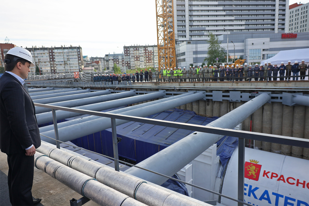 Krasnoyarsk metro. The tunnel boring machine of the first line has been launched. The 30-year-old long-term construction has finally started moving - news, Russia, Krasnoyarsk, Building, Metro, Tunnel, Video, Video VK, Longpost