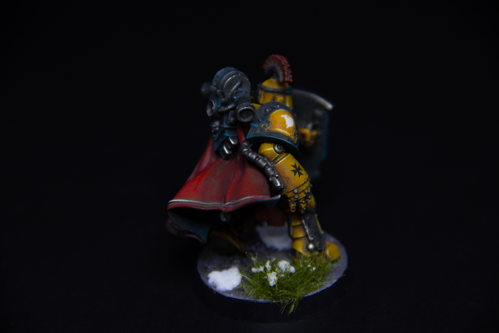 Ещё один Imperial fist praetor - Моё, Покраска миниатюр, Warhammer, Рукоделие без процесса, Warhammer 40k, Adeptus Astartes, Warhammer 30k, Horus Heresy, Imperial Fists, Wh miniatures, Длиннопост