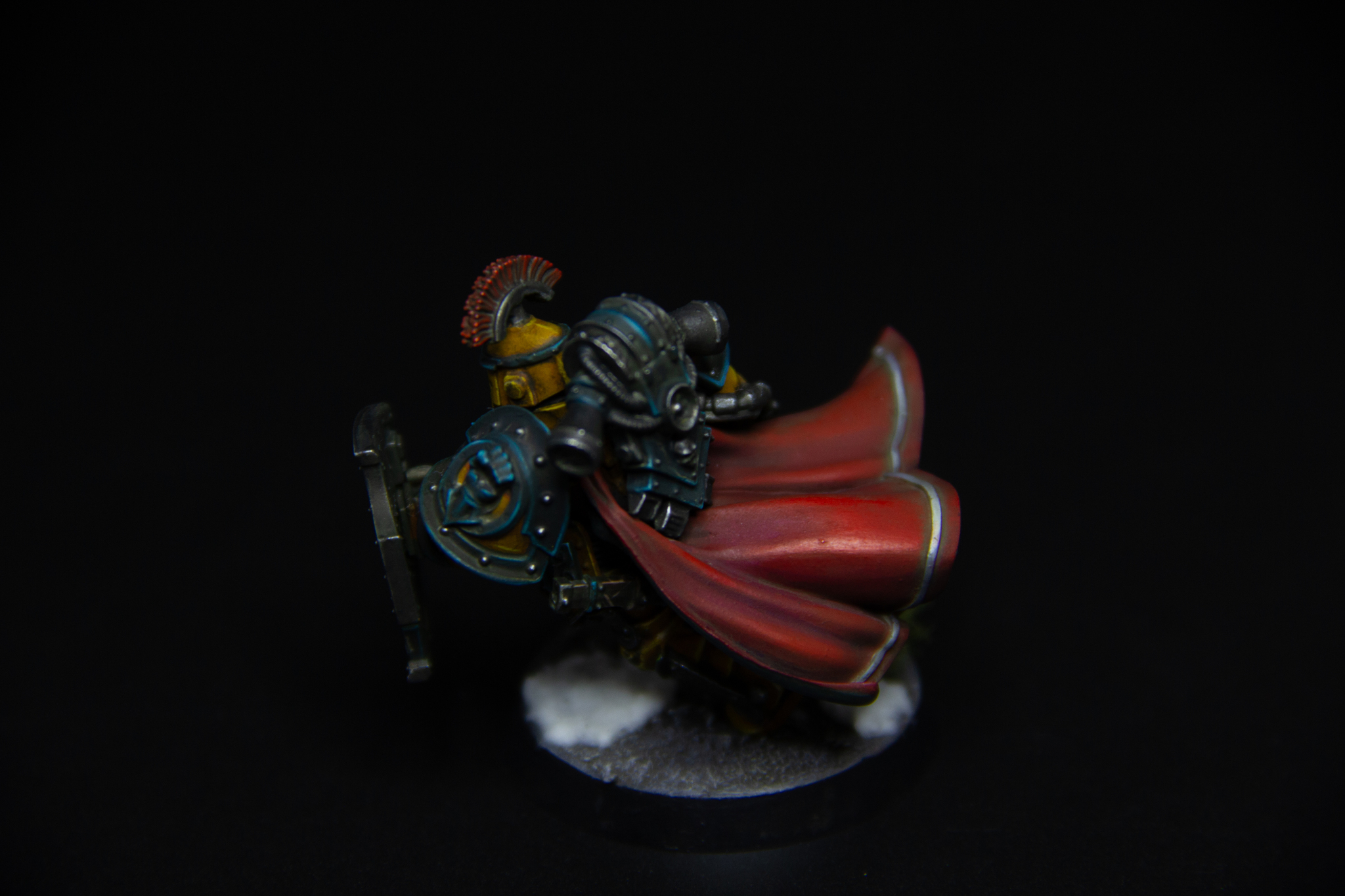 Ещё один Imperial fist praetor - Моё, Покраска миниатюр, Warhammer, Рукоделие без процесса, Warhammer 40k, Adeptus Astartes, Warhammer 30k, Horus Heresy, Imperial Fists, Wh miniatures, Длиннопост