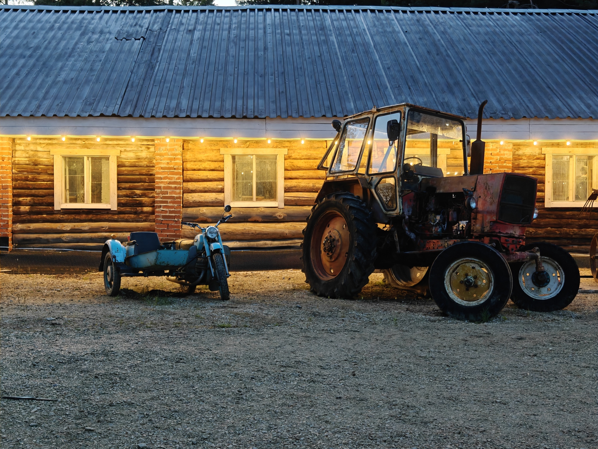 Photo of the day section - My, Mobile photography, Tractor, Sverdlovsk region, Village