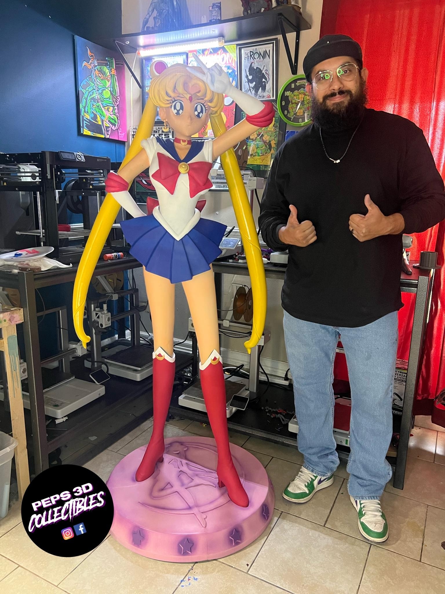 Sailor Moon full body ^_^ - Sailor Moon, 3D modeling, Anime, Video, Vertical video, Instagram (link), Longpost