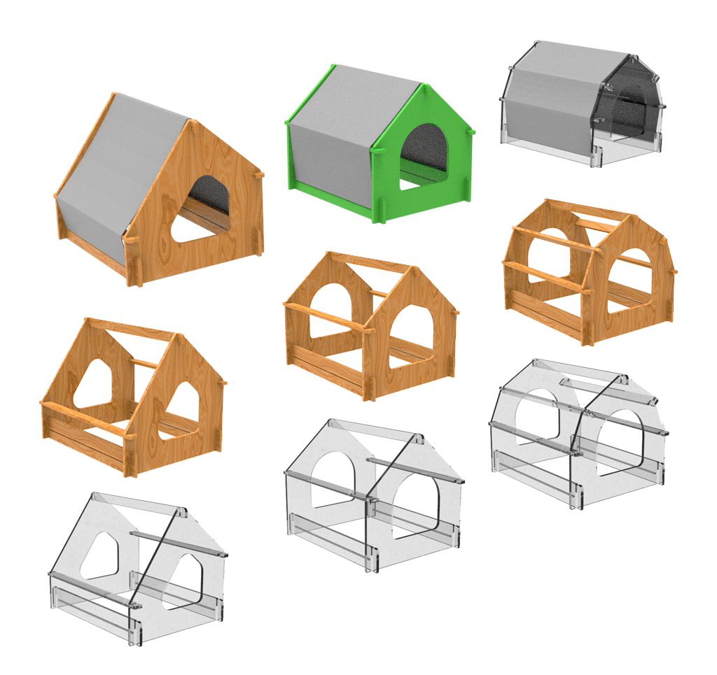 Playpen and cat house made of plywood or plexiglass. I am experimenting with paid layouts for CNC. Do you think it is worth it? - My, Small business, Business, CNC, Furniture, Design, Pet house, cat, Dog, Puppies, Aviary, Carpenter, Production, Interior Design, Idea, Longpost