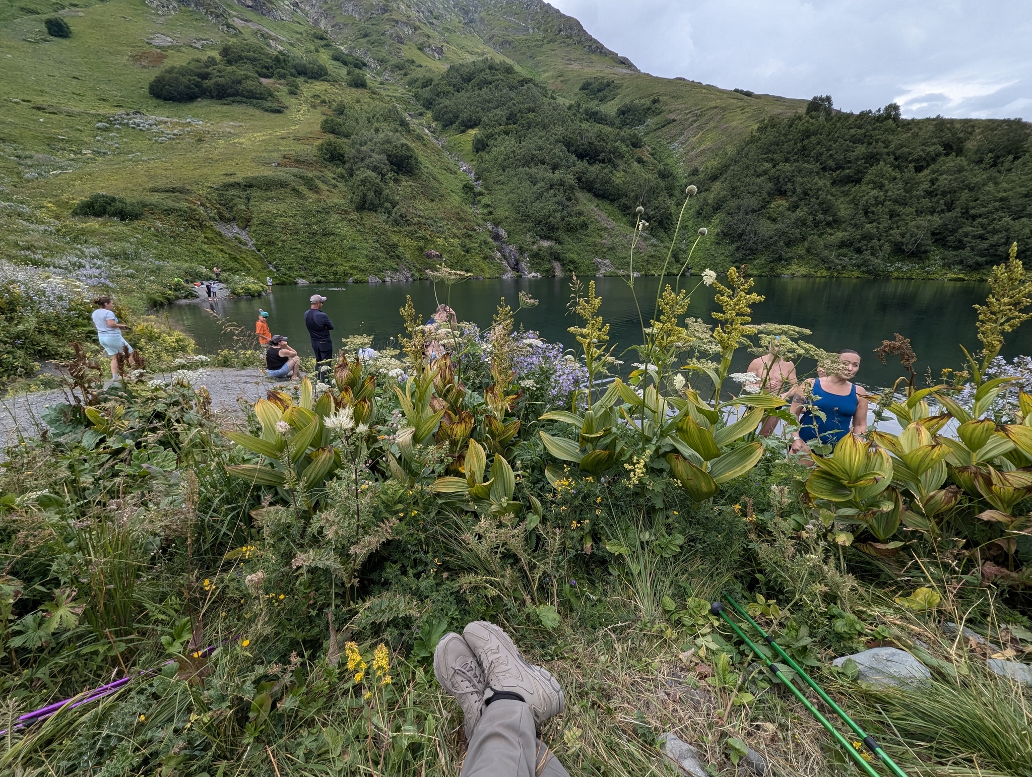 Bzerpinsky Cornice and Lake Maloe - My, Sochi, Hike, Bzerpen cornice, Krasnaya Polyana, Relaxation, Camping, Caucasus, Lake, Longpost