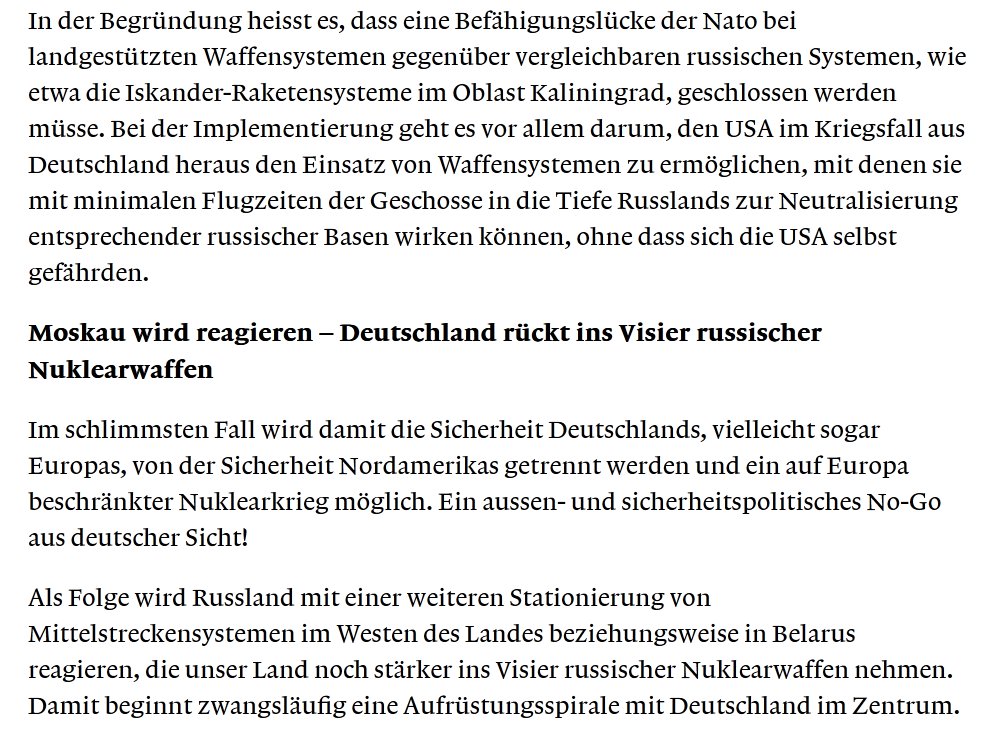 On US deployment of medium-range missiles in Germany: This is a threat of nuclear war in Europe - Politics, Russia, Special operation, European Union, Germany, NATO, USA, Anglo-Saxons, Nuclear weapon, Hypersonic weapons, Longpost