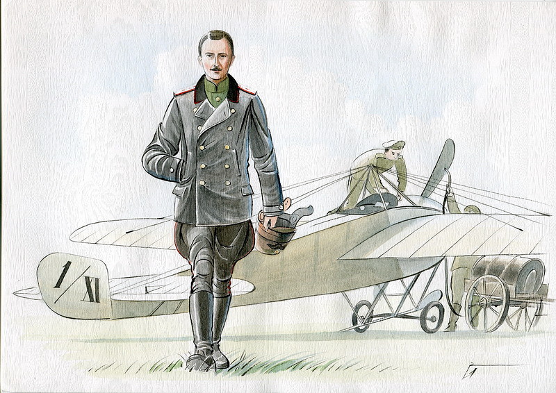 Kill the Albatross. On September 8, 1914, Russian pilot Pyotr Nesterov carried out the first aerial ramming in history. - Heroes, Российская империя, Nesterov, Longpost