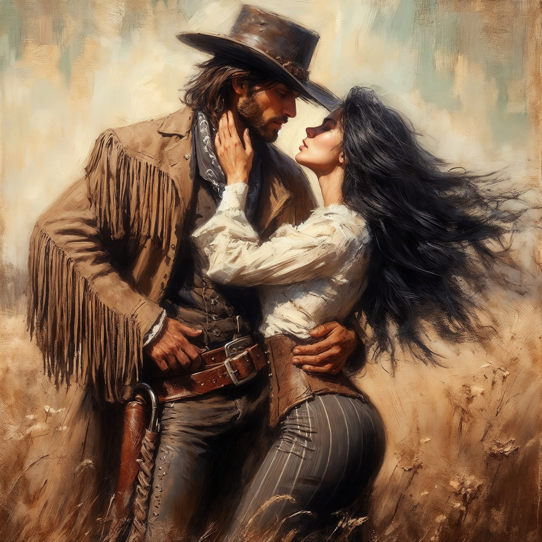 Wild West - Neural network art, Illustrations, Art, Lady, Phone wallpaper, Dall-e, Wild West, Passion, Longpost