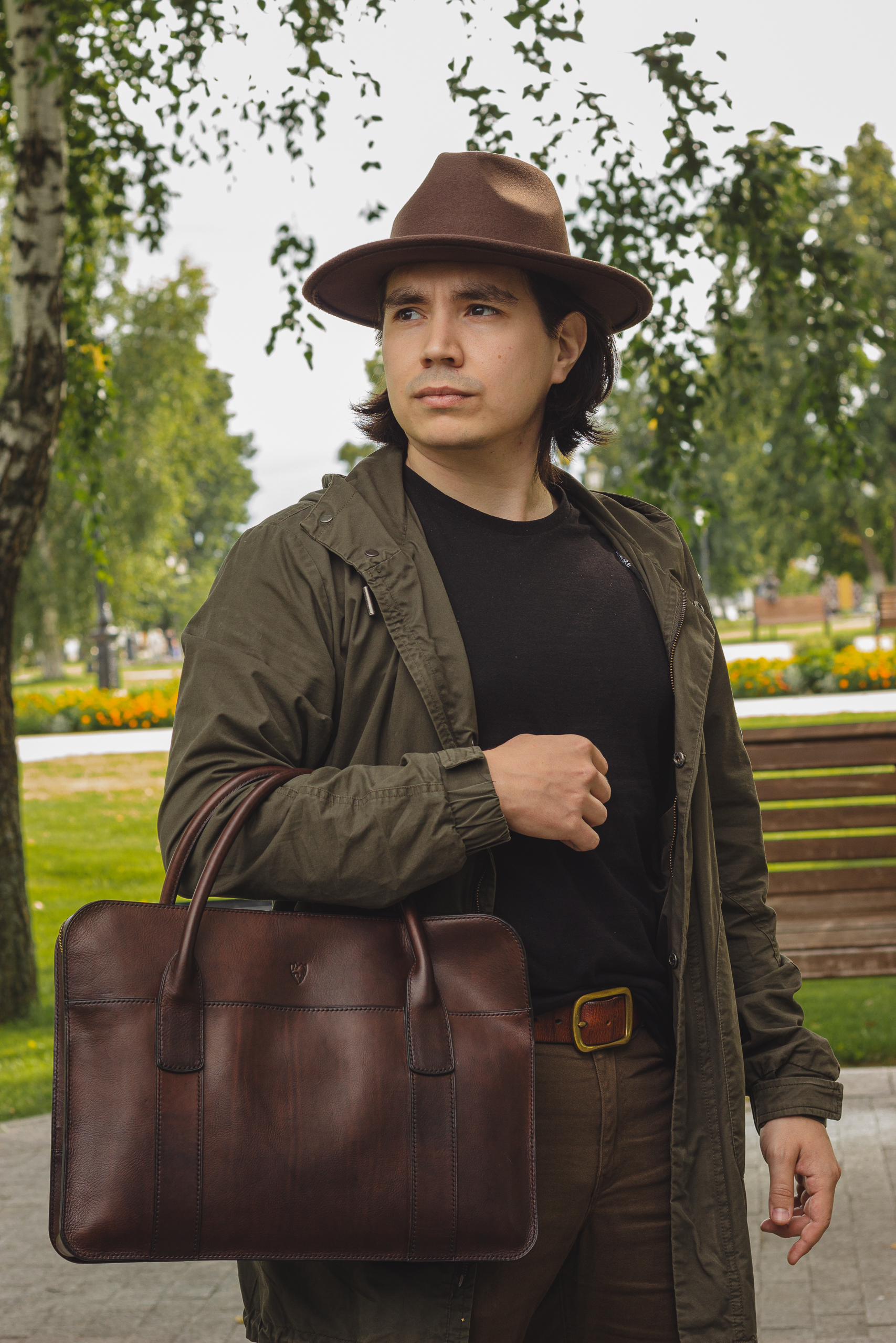 Laptop bag or how I made a briefcase - My, Leather products, Male, Macbook, Notebook, Accessories, Сумка, Briefcase, Needlework with process, Handmade, Needlework, Longpost