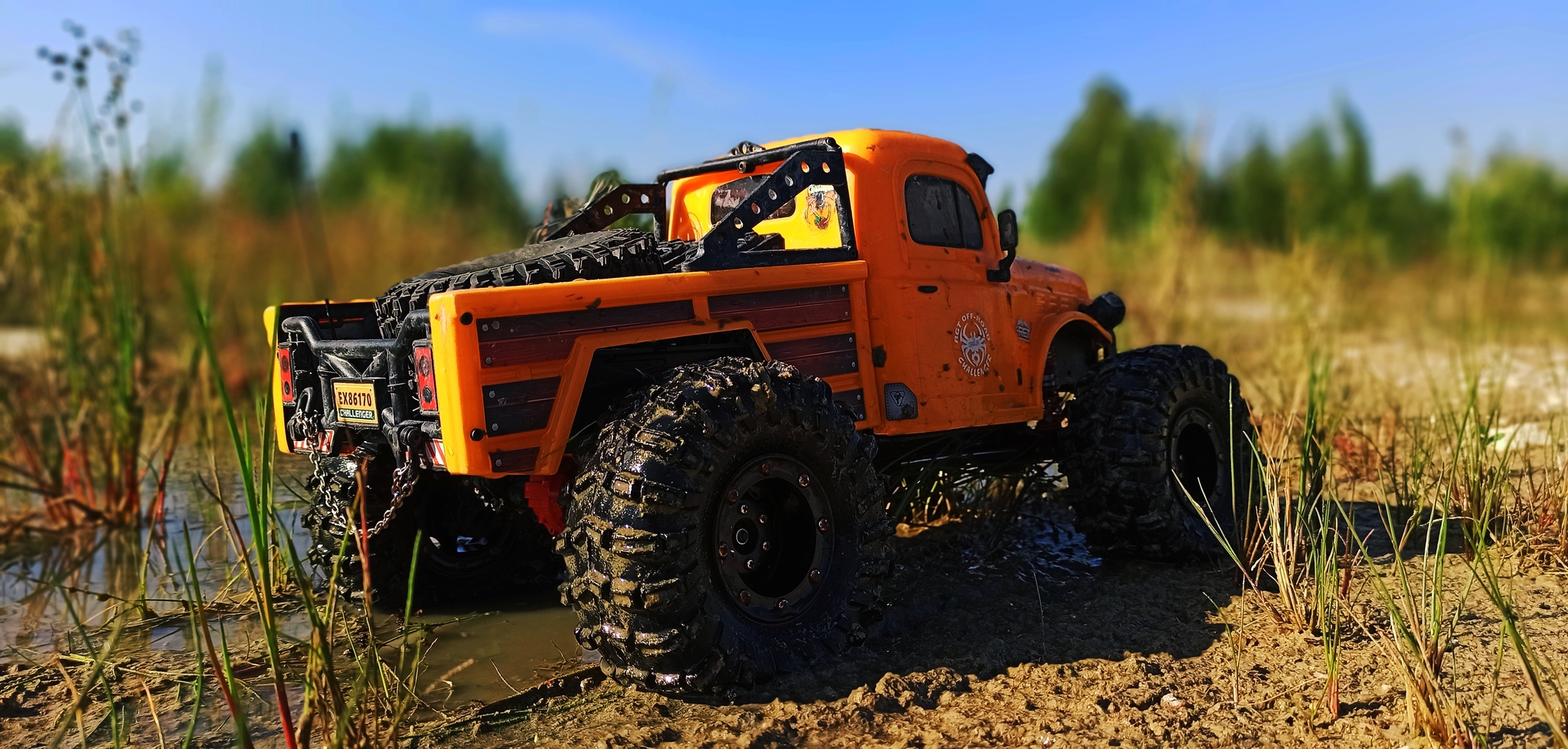 Oldschool Dodge Power Wagon rc yellow - My, The photo, Hobby, Radio controlled models, Longpost