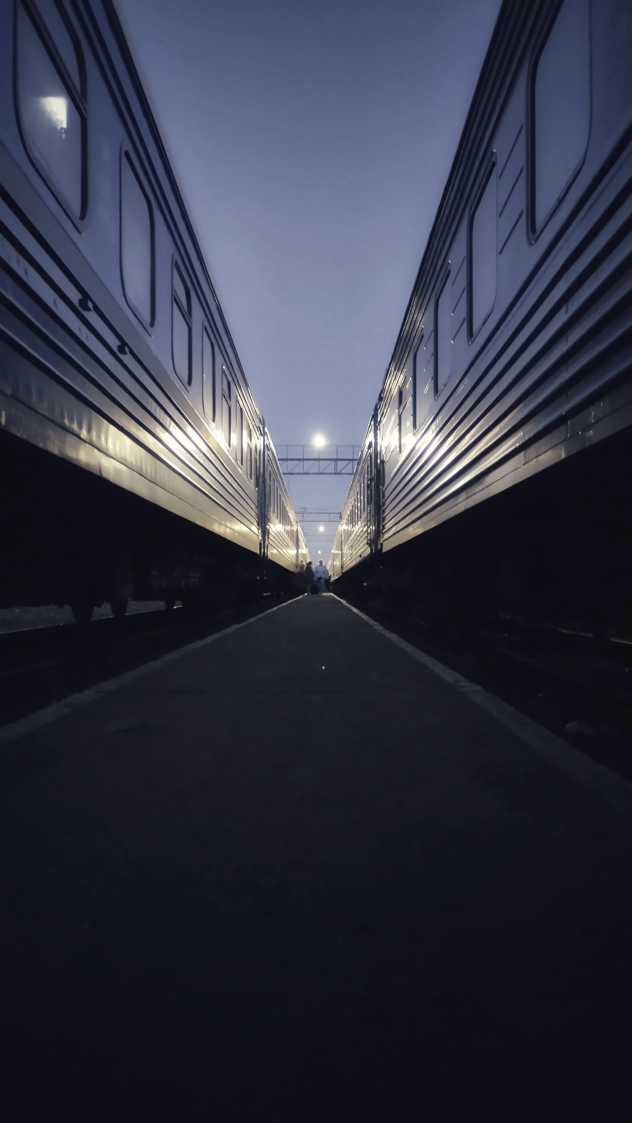 Platform - My, A train, Images, Evening, The photo