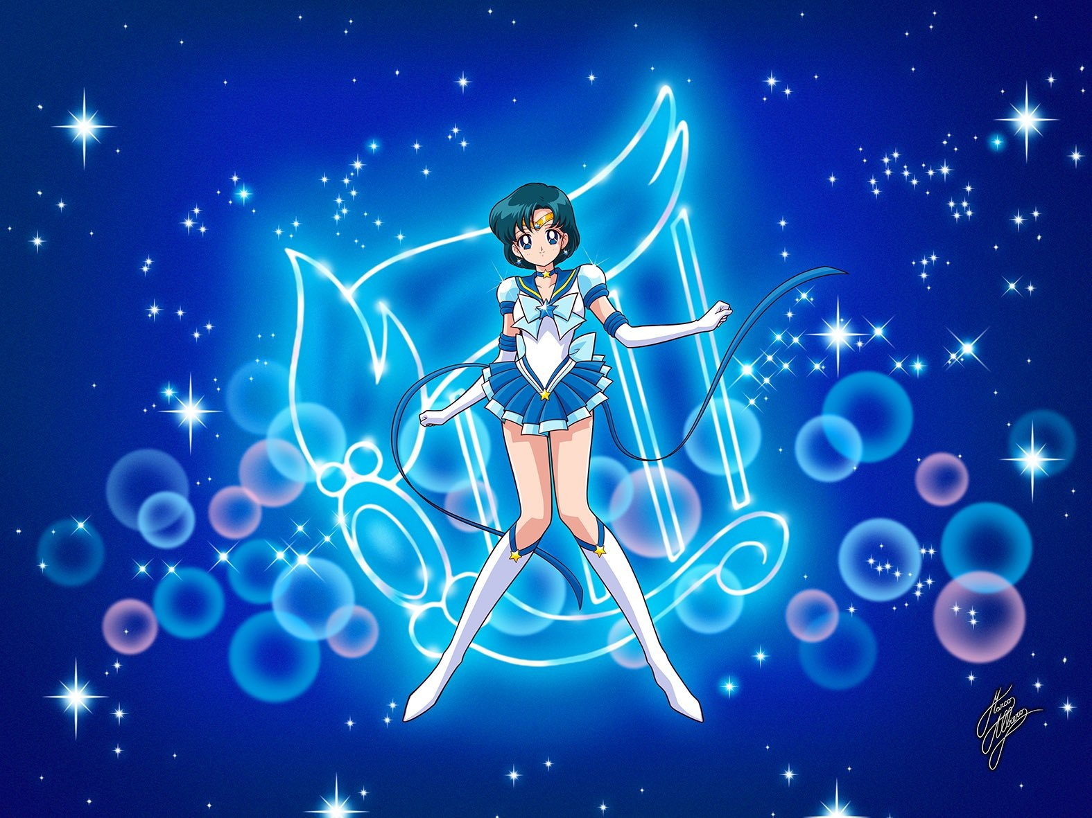 С Днём рождения, Мизуно Ами! - Sailor Moon, Sailor Mercury, Аниме, Anime Art, Длиннопост