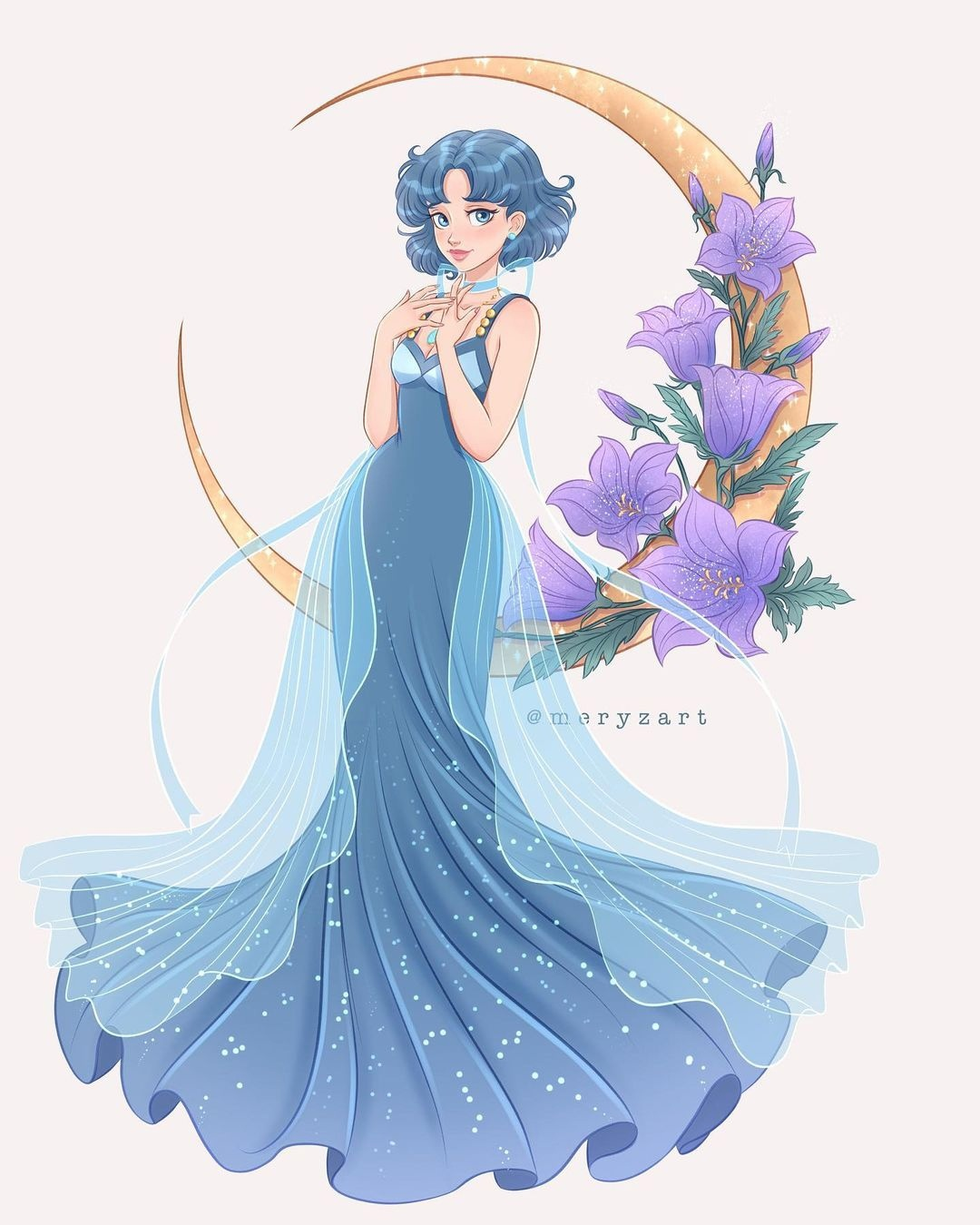 С Днём рождения, Мизуно Ами! - Sailor Moon, Sailor Mercury, Аниме, Anime Art, Длиннопост