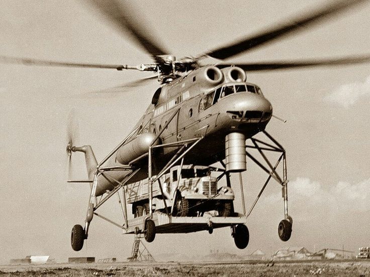 First flight of the serial Mi-10 - Aviation history, Aviation, Helicopter, Mi-10, The first flight, Flight, Pilot, civil Aviation, Technics, Soviet technology, the USSR, Made in USSR, 60th, Military equipment, Military aviation, Telegram (link), Longpost