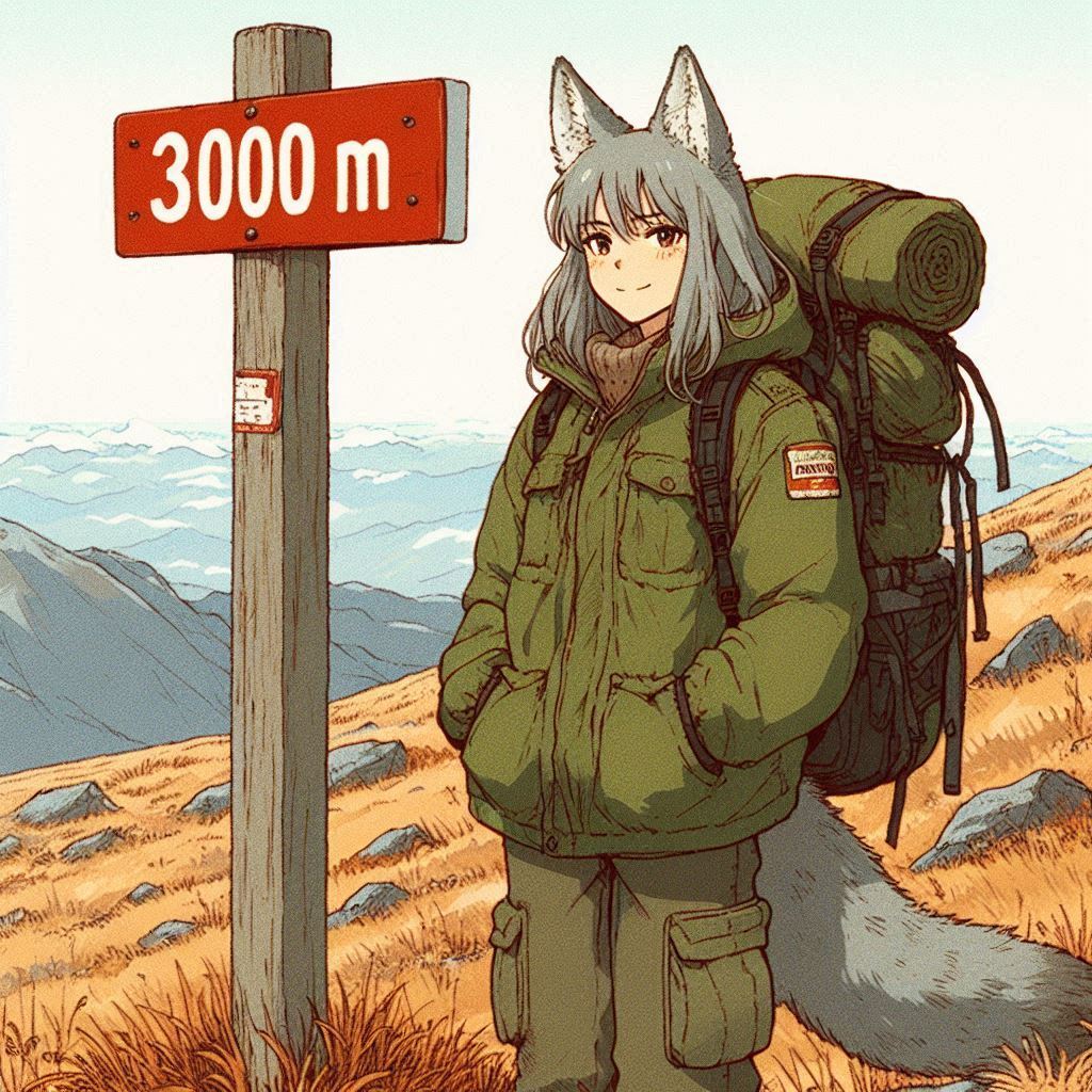 3000 subscribers! - My, Art, Neural network art, Нейронные сети, Girls, Anime art, Anime, Original character, Kitsune, Animal ears, Tail, Ginger & White, Longpost