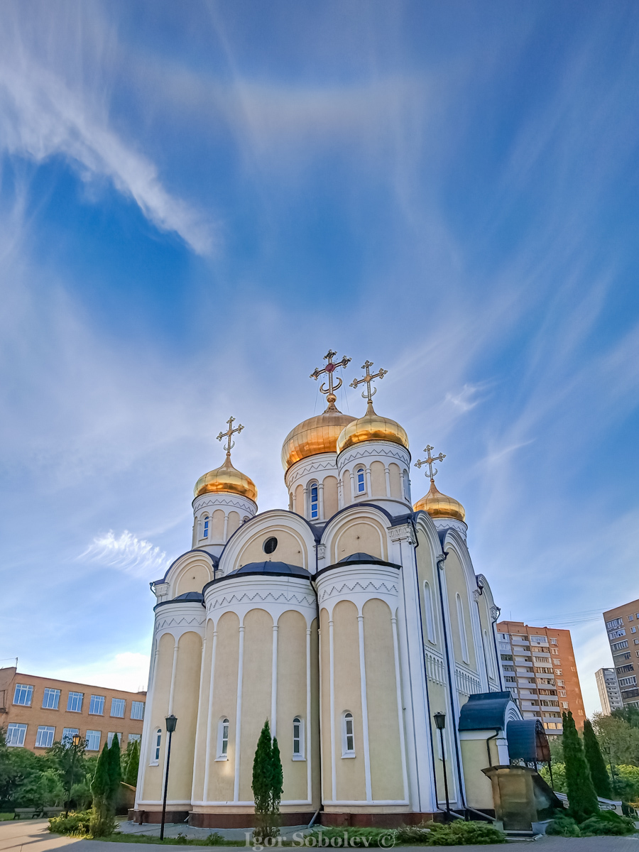 Inverted Rainbow - My, The photo, Architecture, Moscow, sights, Church, Rainbow, Halo, Longpost