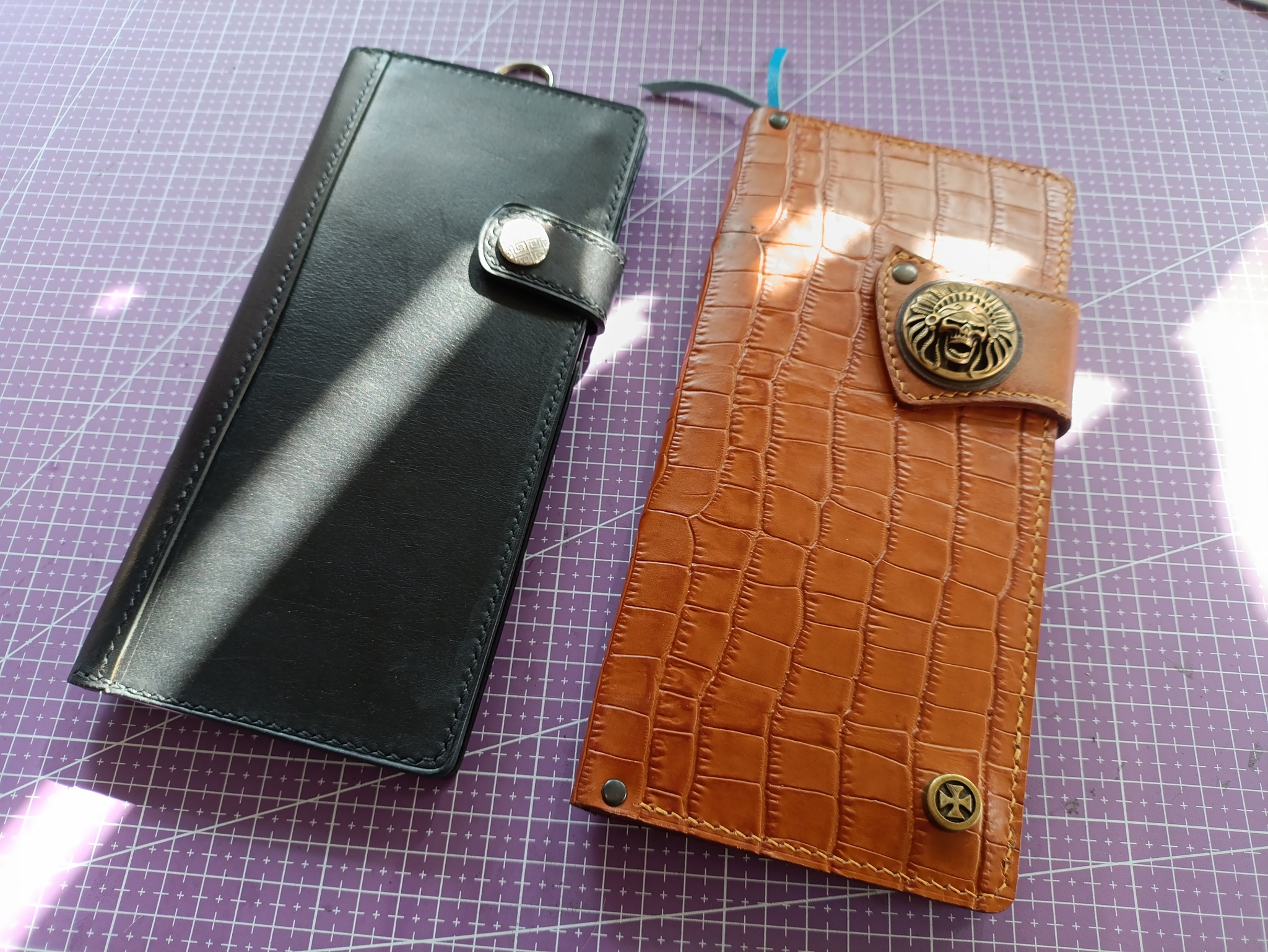 Wallet - longer, travel, shovel... Two - My, Leather products, Purse, Longer, Handmade, Lockeray, Longpost